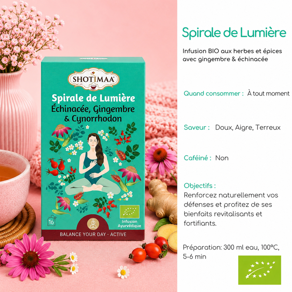 Tisane "SPIRALE DE LUMIÈRE" - Revitalisante & harmonieuse