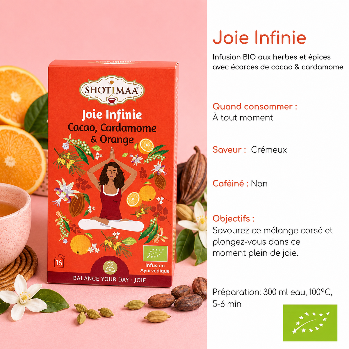 Tisane "JOIE INFINIE" - Naturelle & réconfortante