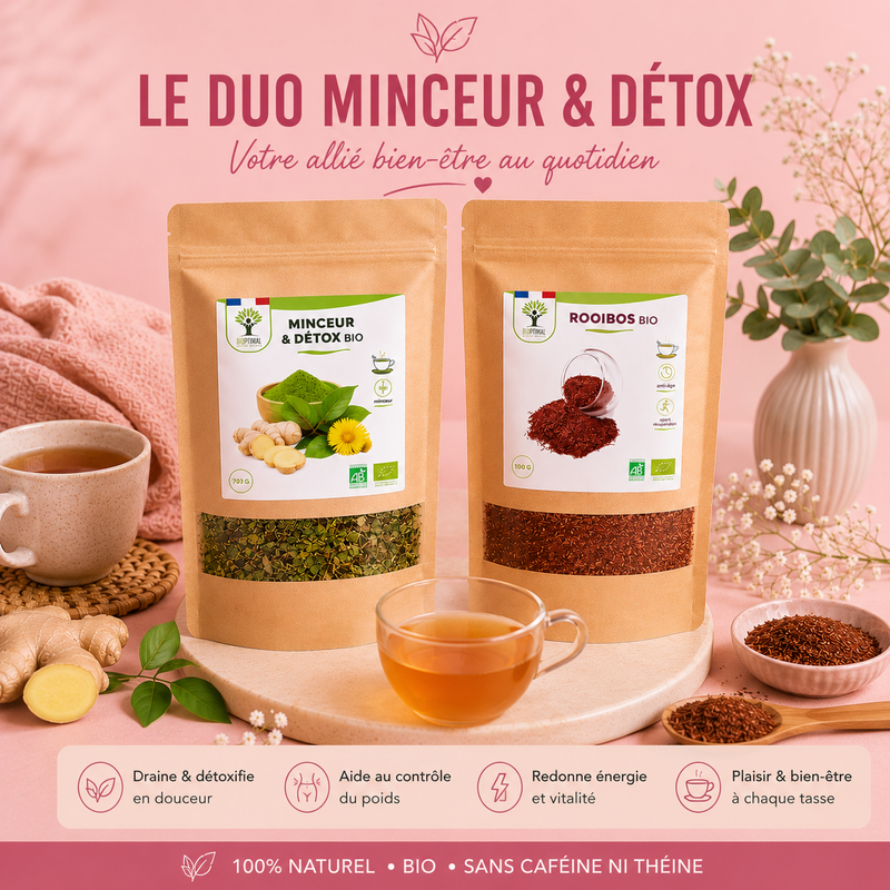 Lot thé brûleur de graisse + thé anti-stress relaxant
