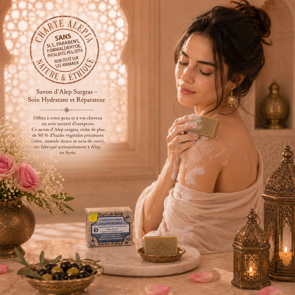 Savon d'Alep n° 9 - ARGILE - 100 g