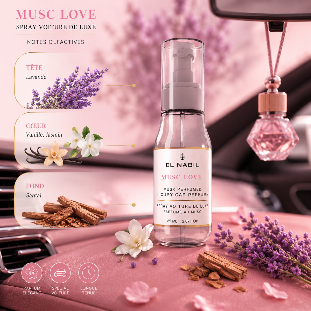 Musc Love Spray Voiture