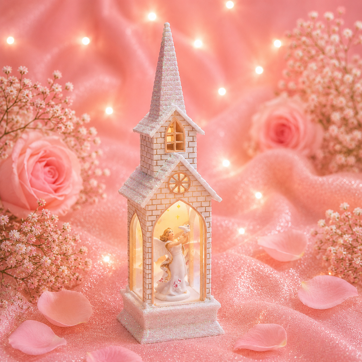 Lanterne Église Lumière - Ange & Colombe