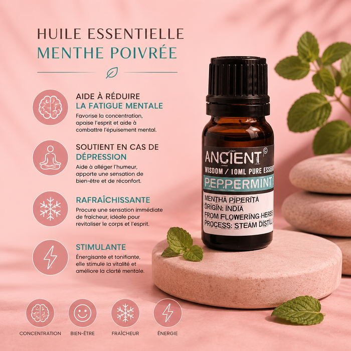 Huile essentielle - MENTHE POIVRÉE - 10 ml