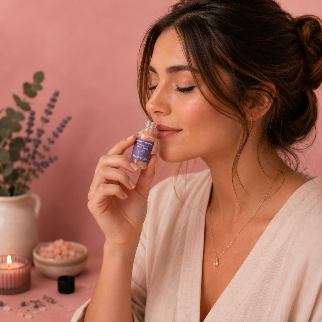 Sel odorant d'aromathérapie - Maux de tête