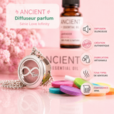 Collier diffuseur aromathérapie – LOVE – 25 mm