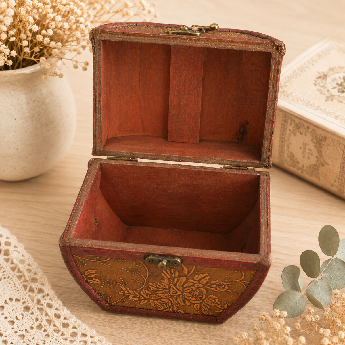 Boîte vintage 1920's Pomme (12 x 11 x 16 cm)