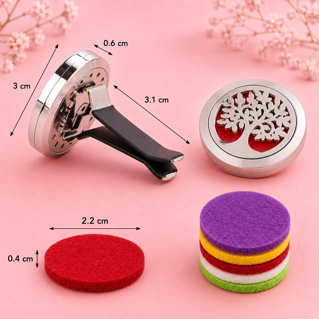 Diffuseur de parfum et huile essentielle pour voiture Clip'Arôme - Plusieurs modèles – 30 mm