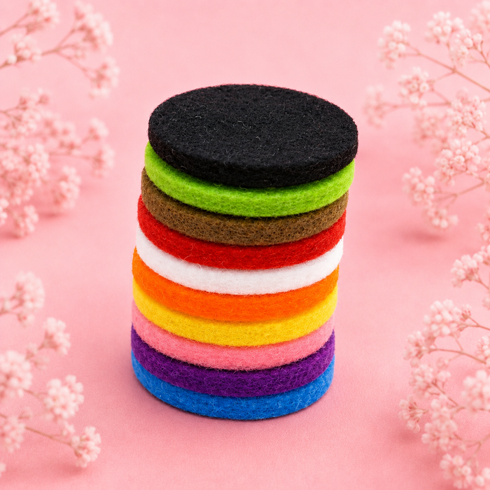 Lot de 10 tampons de recharge pour collier diffuseur Arbre de vie – 20 mm