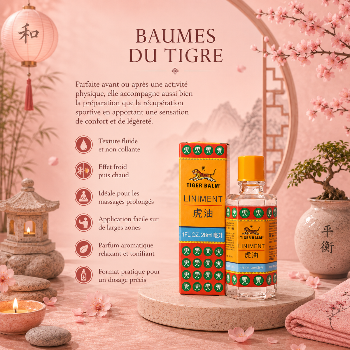 Huile du baume du Tigre rouge - 28 ml