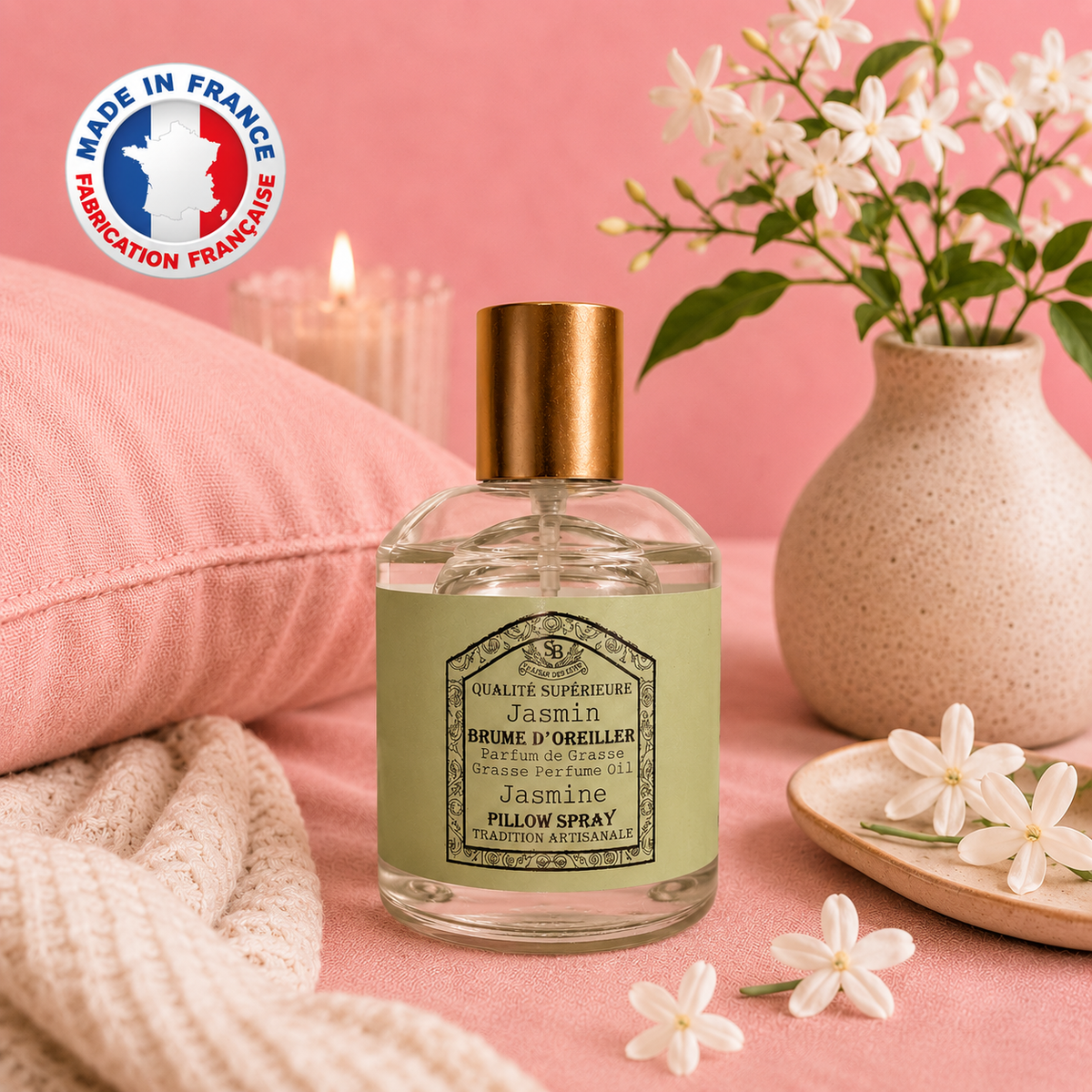 Brume d'oreiller - JASMIN - 50 ml