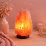 Lampe sel de l'Himalaya sphère sur USB - de 10 à 14 cm x de 17 à 23 cm