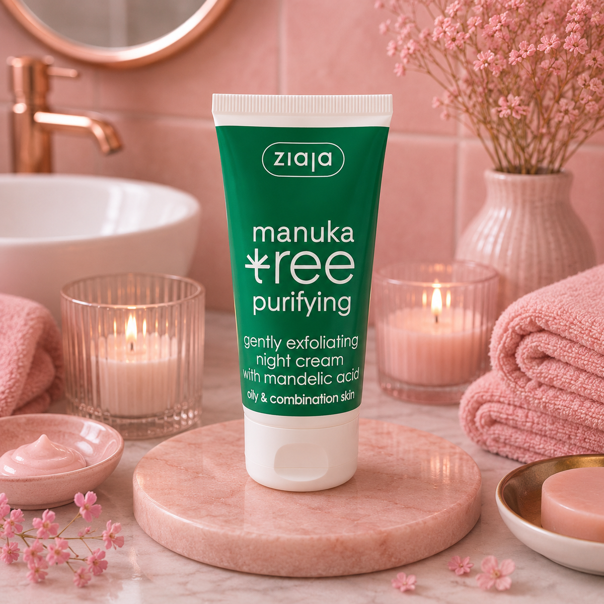 Crème de nuit exfoliante et purifiante au Manuka