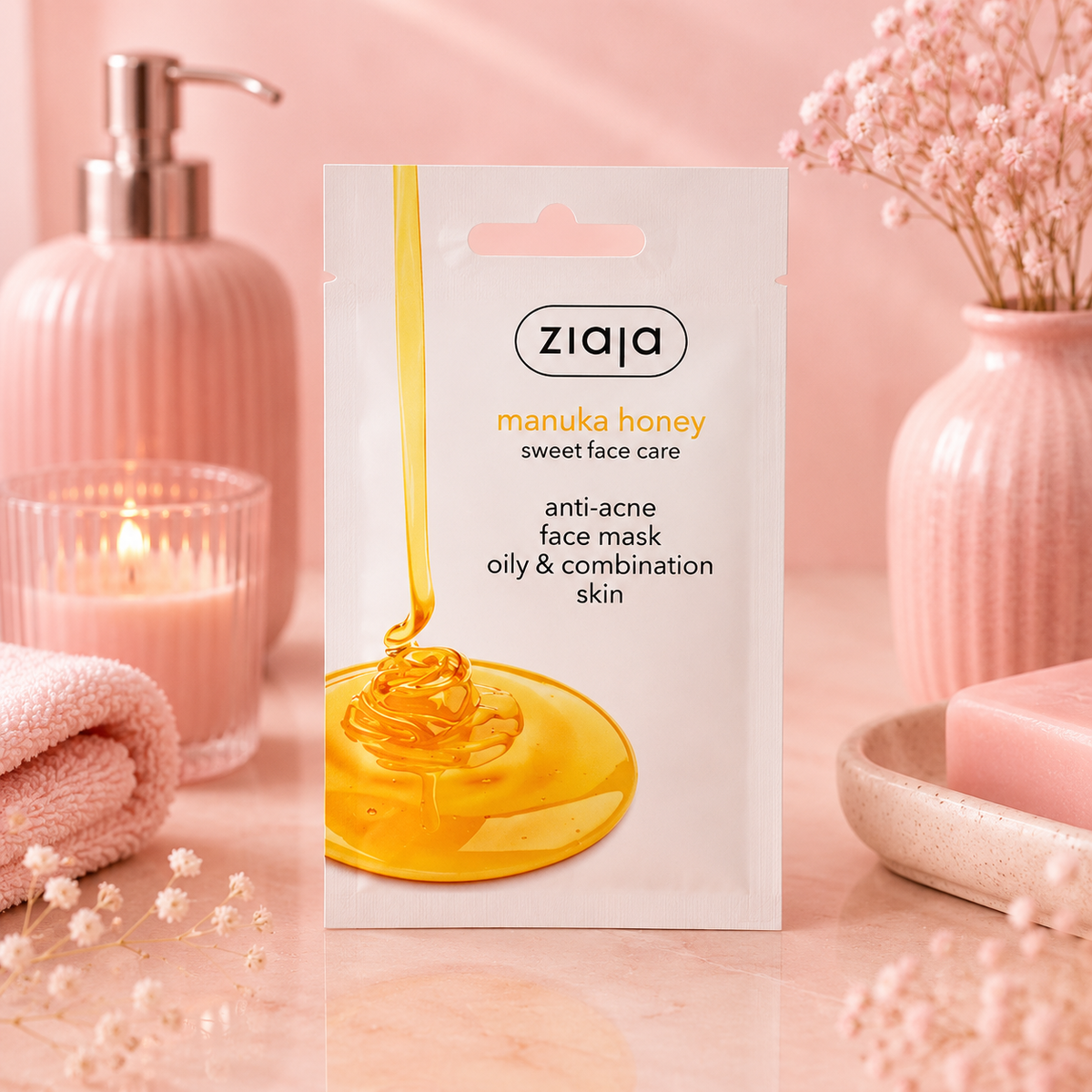 Masque anti-acné au miel de manuka