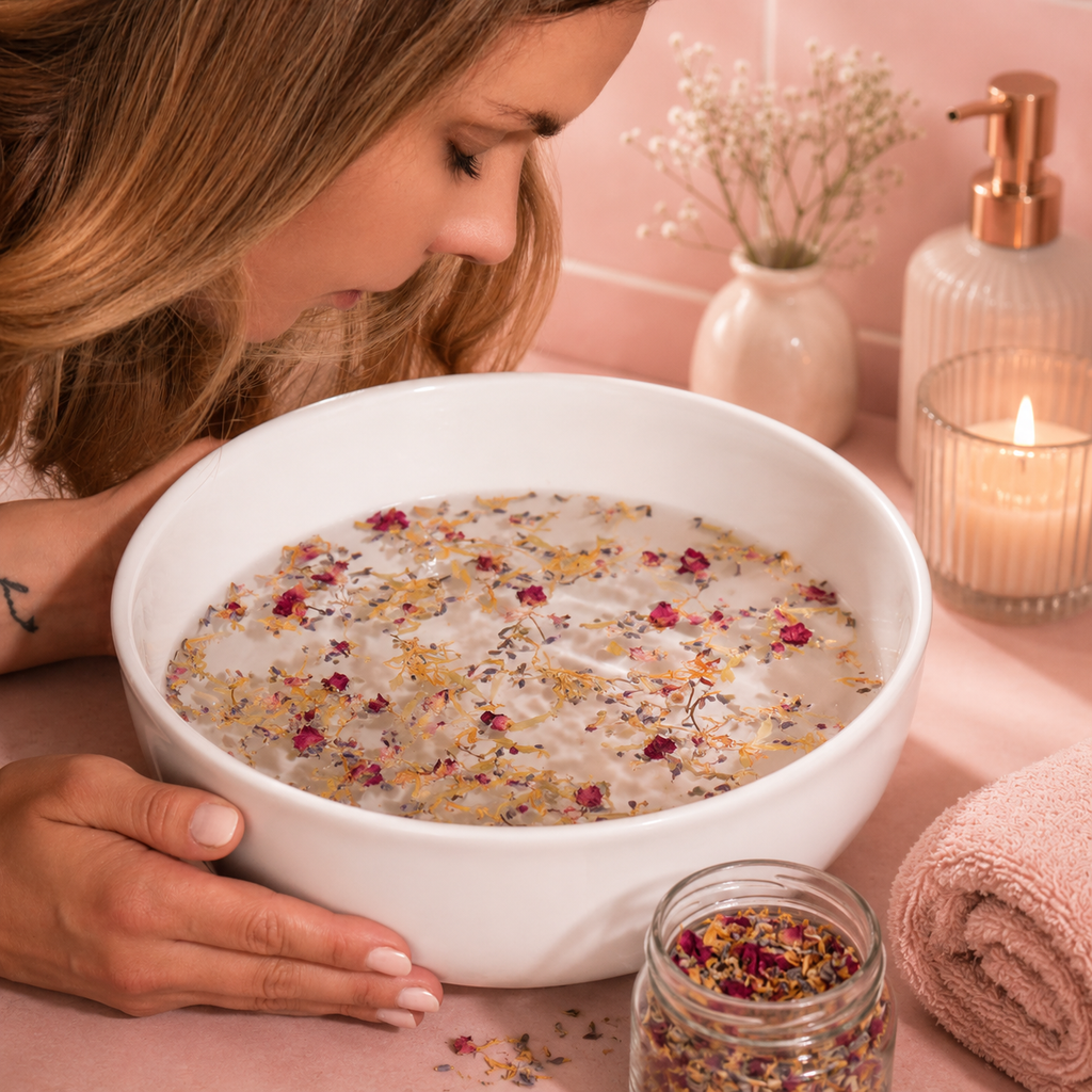 Mélange de vapeur botanique pour le visage
