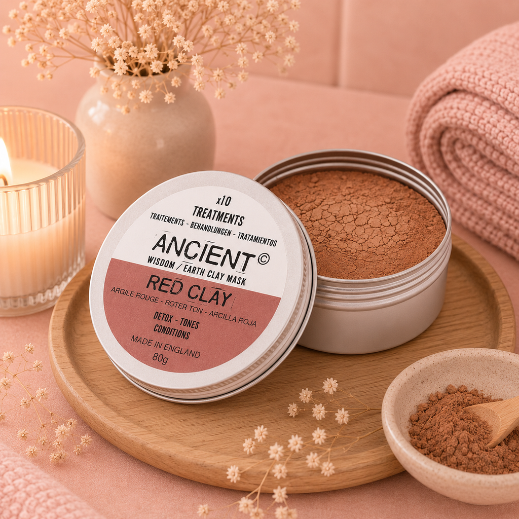 Masque pour visage en argile - ARGILE ROUGE - Peaux grasses