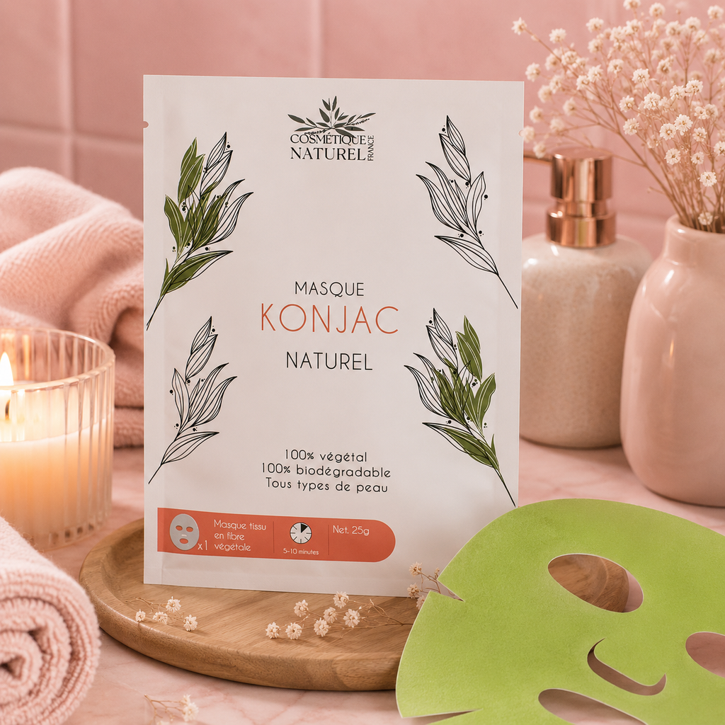 Masque au Konjac - Aloe vera - TOUS TYPES DE PEAU