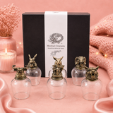 Coffret 6 Verres à shot bottom up (100 ml) - Créatures mystiques - Bronze antique