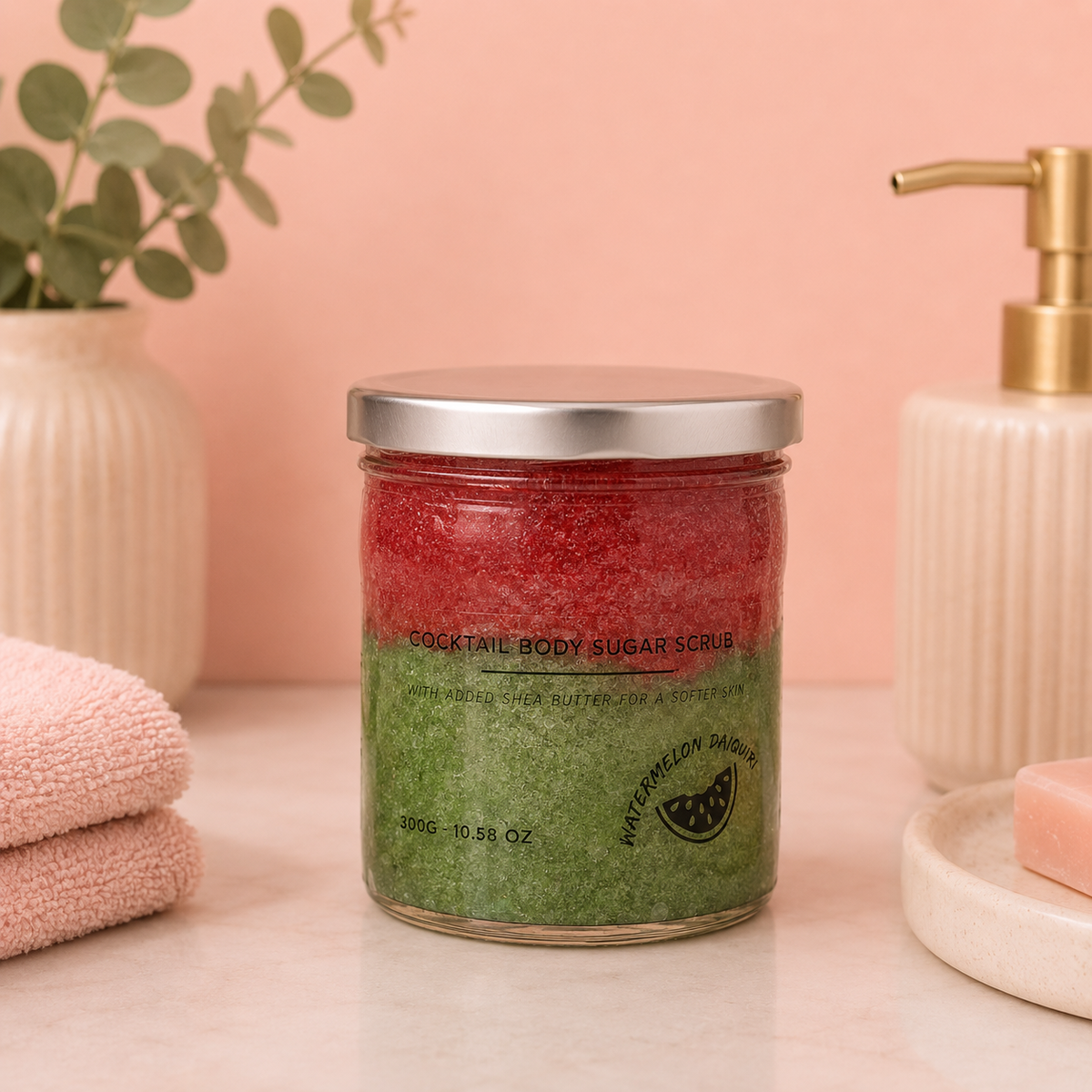 Gommage corporel au sucre parfumé - DAQUIRI PASTÈQUE - 300 g