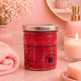 Gommage corporel au sucre parfumé - RHUM FRAISE - 300 g