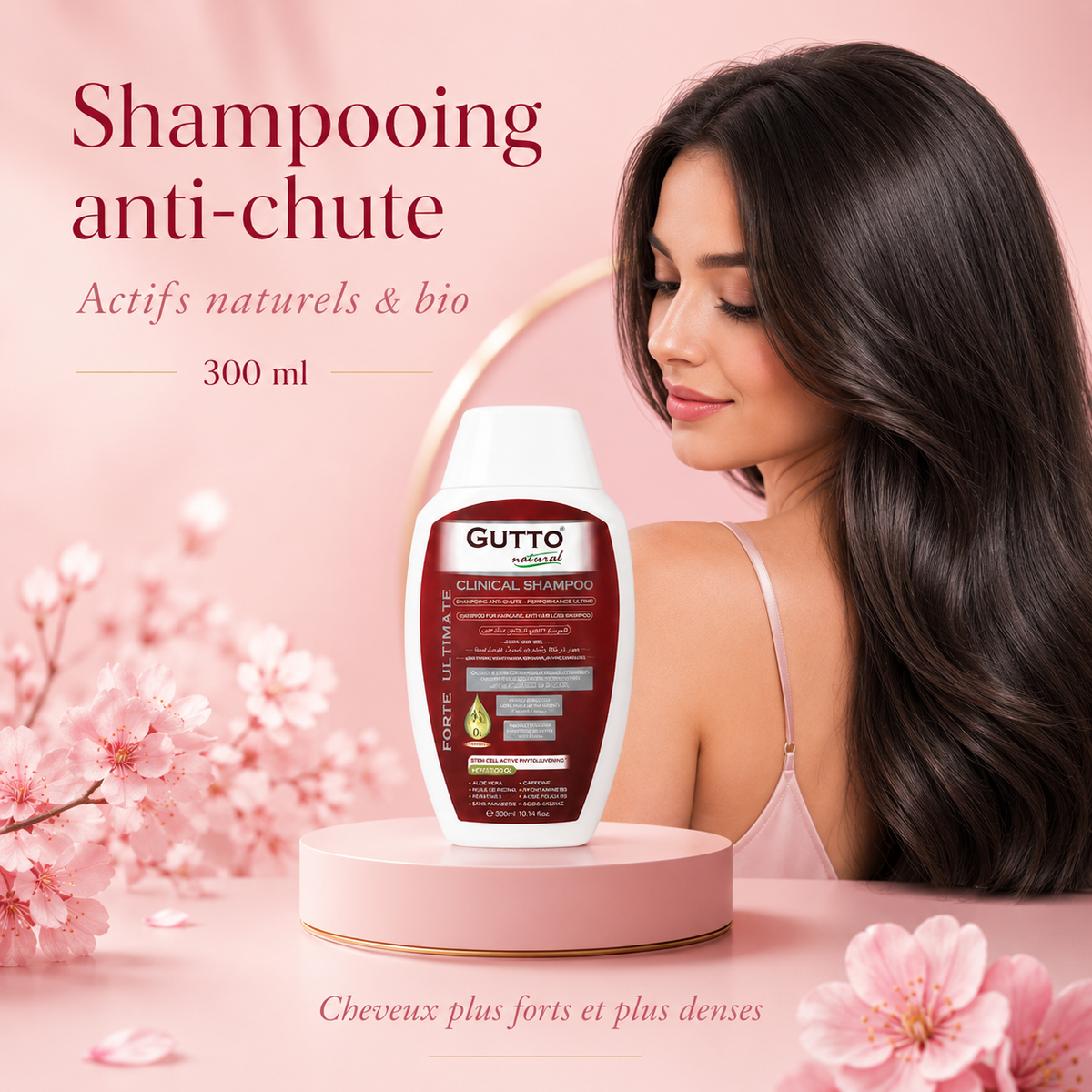 Shampooing anti-chute aux actifs naturels et bio - 300 ml