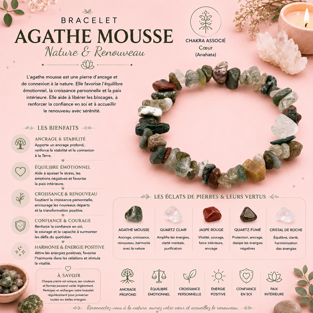 Bracelet en éclat de pierre