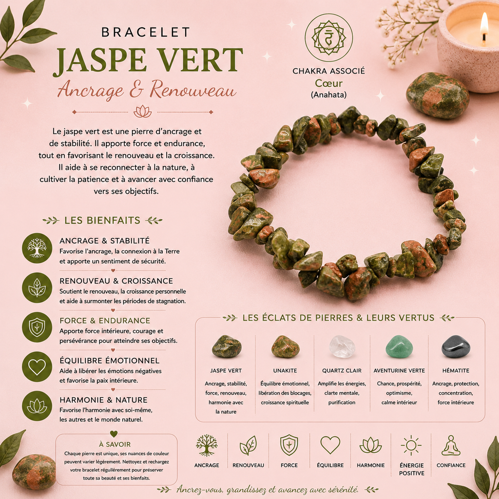 Bracelet en éclat de pierre
