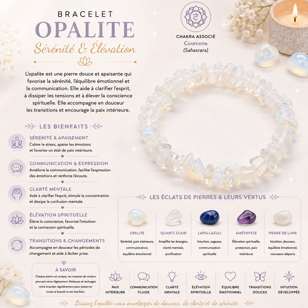 Bracelet en éclat de pierre