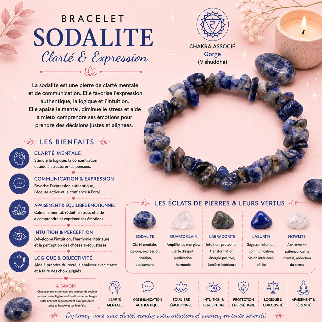 Bracelet en éclat de pierre