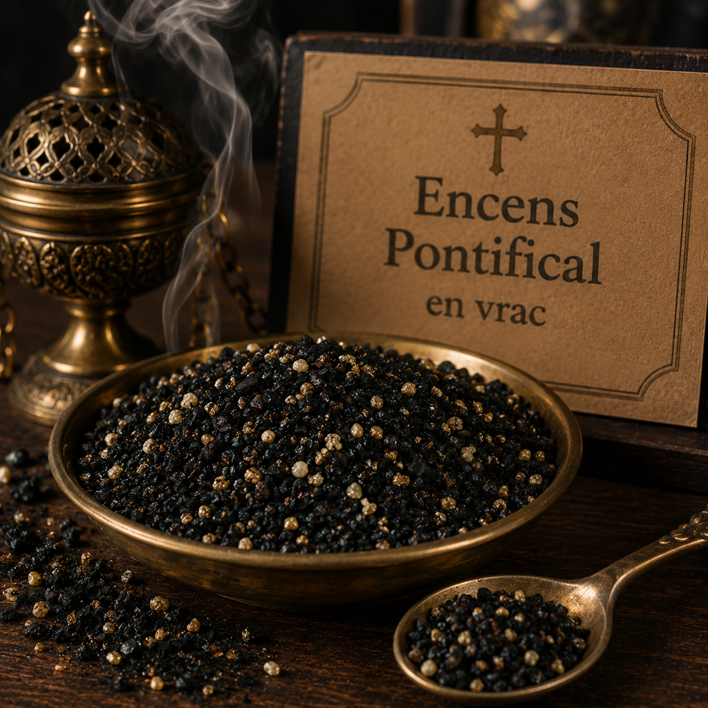 Encens pontifical naturel en grains - 100 g (en vrac ou en sachet)
