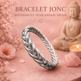 Bracelet Jonc Bouddhiste Thaïlandais Tressé (plusieurs variantes)