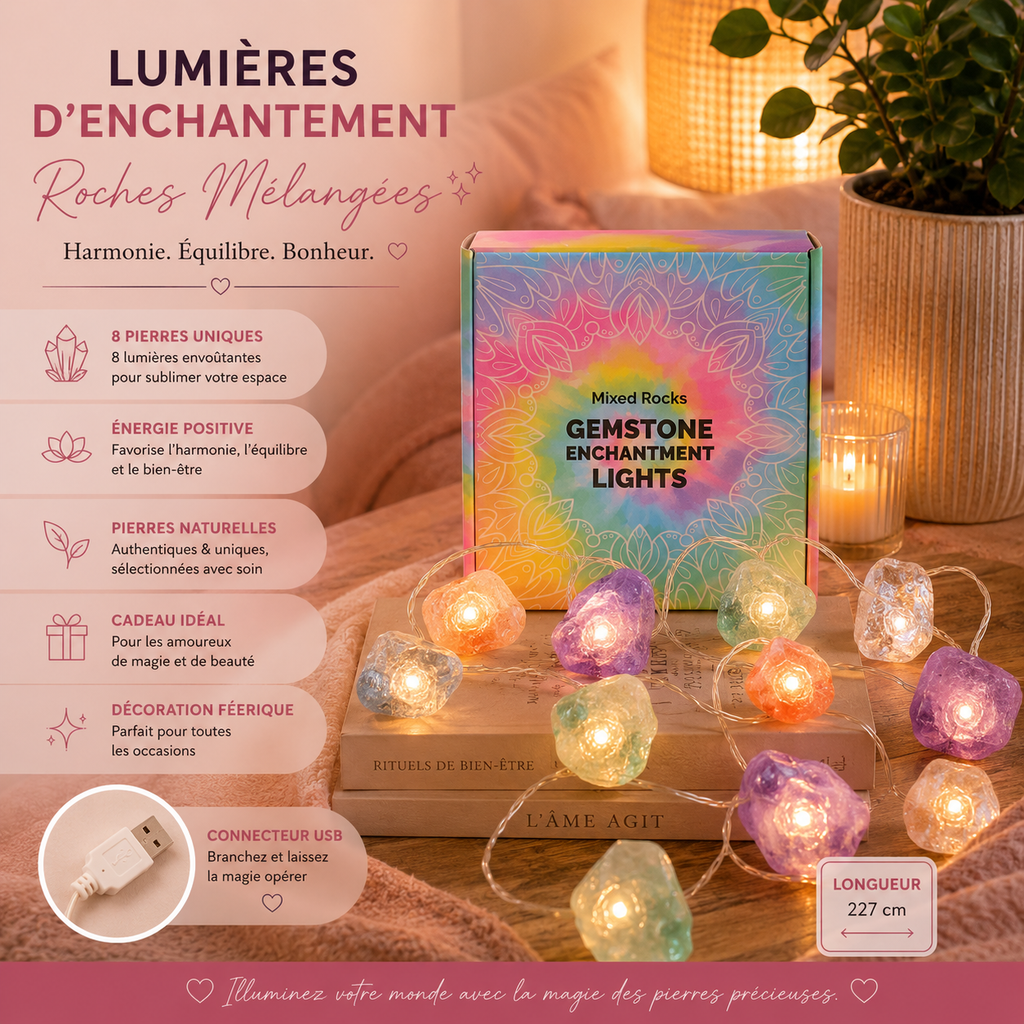Lumière d'enchantement en pierres précieuses (choix multiples)