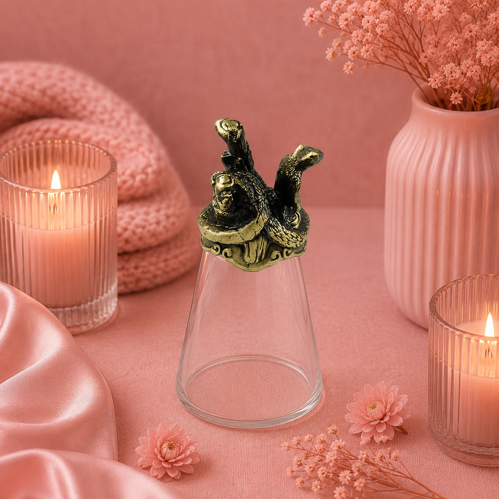 Verres à shot à l'unité (25 ml) - Créatures du zodiaque chinois - Bronze antique
