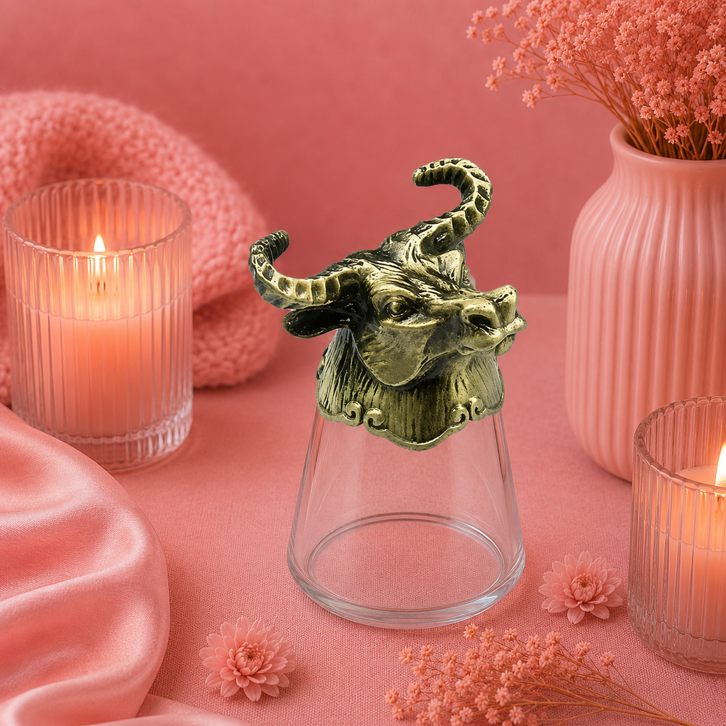 Verres à shot à l'unité (25 ml) - Créatures du zodiaque chinois - Bronze antique