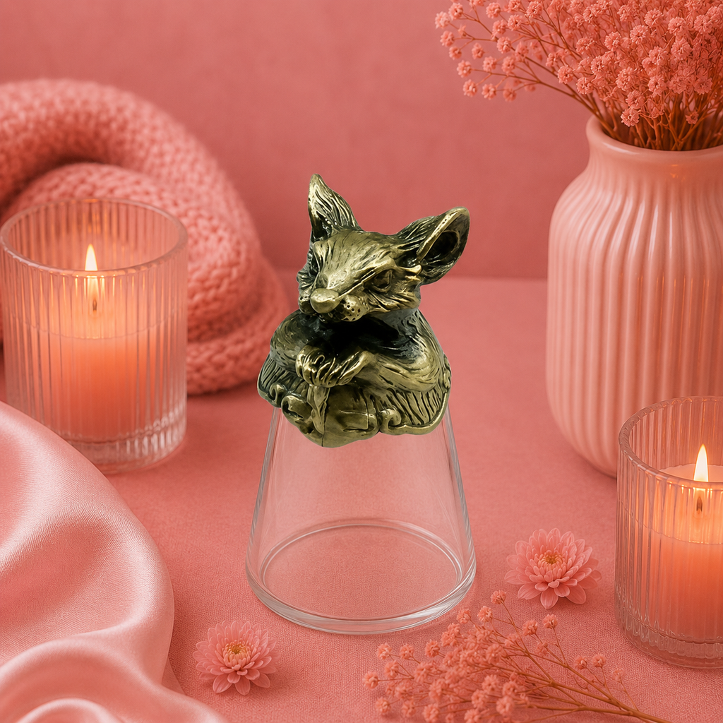 Verres à shot à l'unité (25 ml) - Créatures du zodiaque chinois - Bronze antique