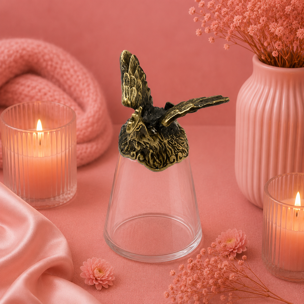 Verres à shot à l'unité (25 ml) - Créatures du zodiaque chinois - Bronze antique