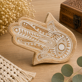 Plateau long en bois de manguier - Main de Fatma - 30 x 20,5 x 2,5 cm