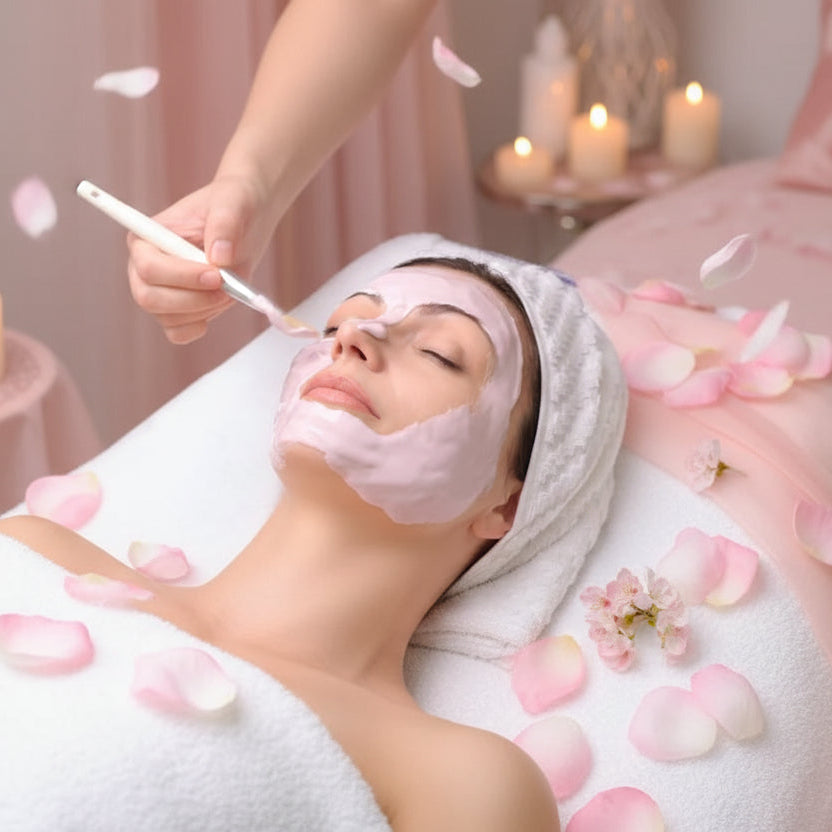 Pinceau pour masque en éventail, poils naturels