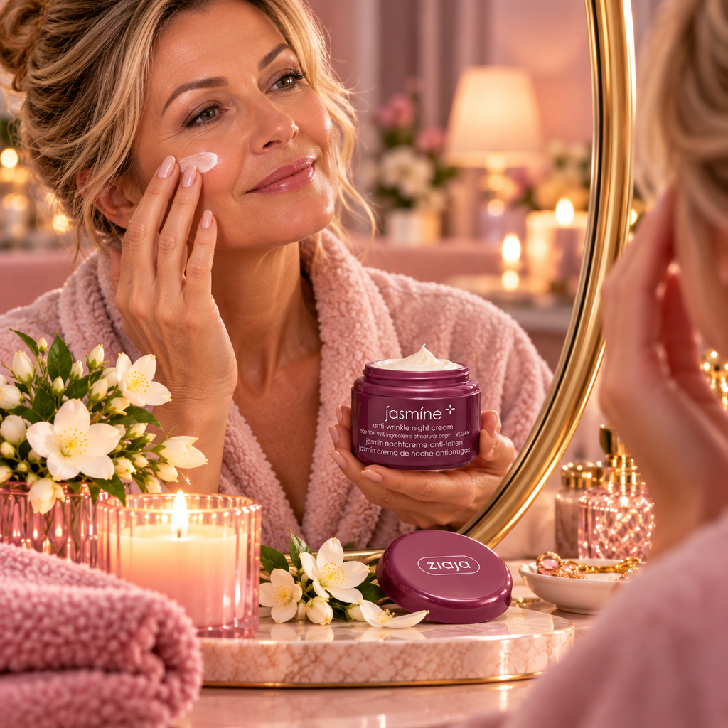 Crème de nuit Anti-rides au jasmin